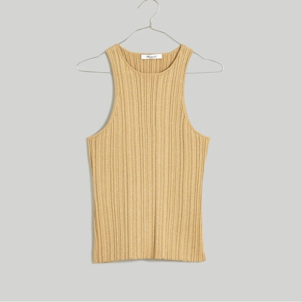 NWOT Madewell Shimmer Knit Sweater Tank - Picture 1 of 3